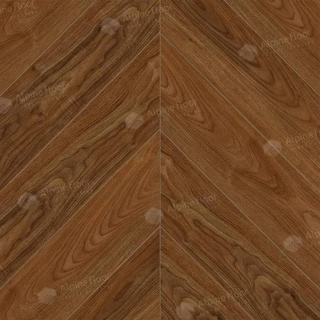 Кварц-виниловая плитка Alpinefloor Chevron Alpine Орех Нойер